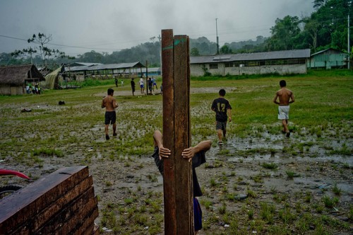 O estudo do CIFOR constatou que a maioria dos pequenos agricultores que colhem madeira não o faz sempre sob um plano de manejo legal. CIFOR/Kate Evans