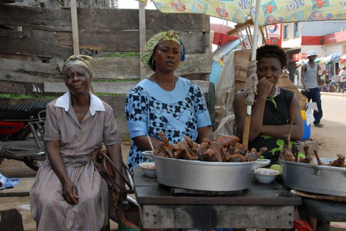Bushmeat sold in the local market at Ebolowa, Cameroon, Africa. Photo by Colince Menel for Center for International Forestry Research (CIFOR).