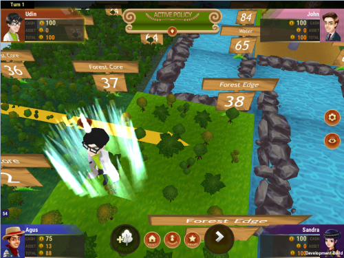Una escena del 'Landscape Game.' Foto de CIFOR