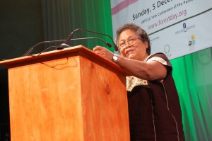 Entrevista con la líder indígena Myrna Cunningham sobre el rol de las mujeres en el bosque