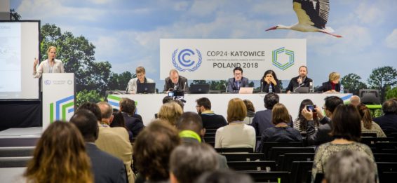 Amy Duchelle, senior climate scientist at CIFOR, discusses 10 years of REDD+ at CIFOR's official side event at COP24, Katowice, Poland