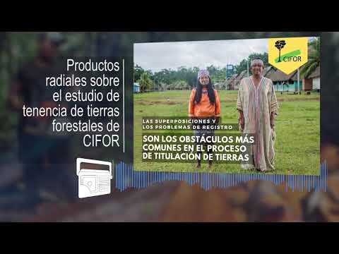 Spot radial: trabas a la titulación de comunidades – CIFOR